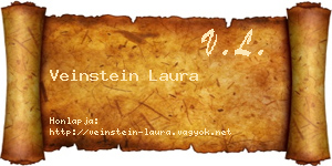 Veinstein Laura névjegykártya